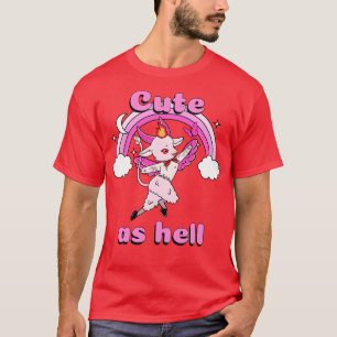 Niedlich wie Hell Kawaii Baphomet Pastel Goth Emo T-Shirt