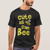 Niedlich wie kann Buzzing Bienen Portrait T Shirt
