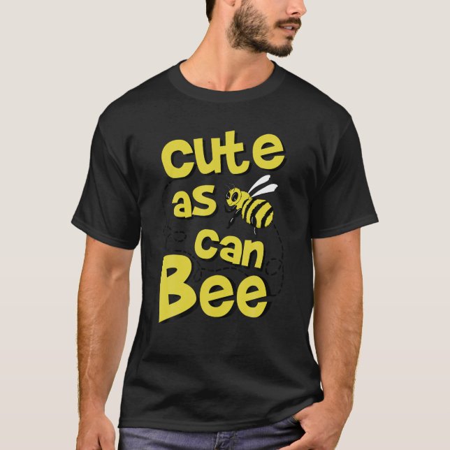 Niedlich wie kann Buzzing Bienen Portrait T Shirt (Vorderseite)