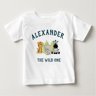 Niedlich Wild One Baby Boy 1. Geburtstag Baby T-shirt