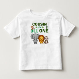 Niedlich Wild One Jungle Safari Tierpark Cousin Kleinkind T-shirt