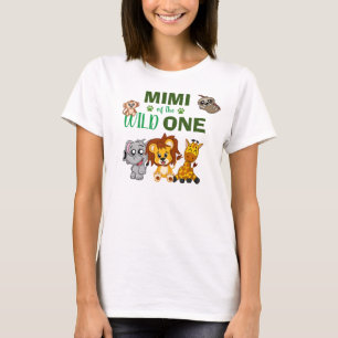 Niedlich Wild One Jungle Safari Zoo T-Shirt