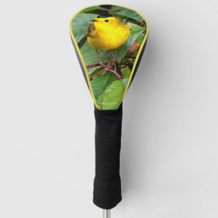 Niedlich Wilson's Warbler Songbird im Kirschbaum Golf Headcover