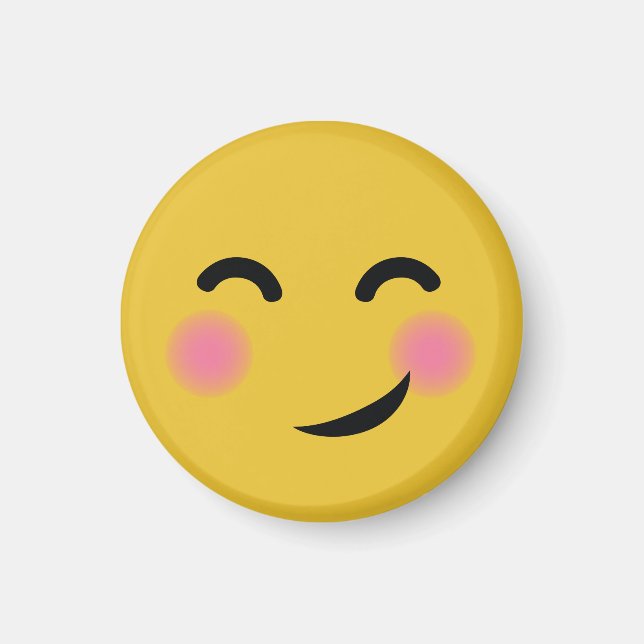 Niedlich & winzig got Sie mir, Emoji zu erröten Magnet (Vorne)