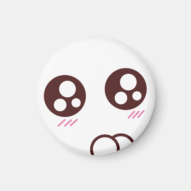 Niedlich & winzig kawaii kitty emoji magnet (Vorne)