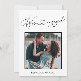 Niedlich Wir sind Verlobt Verlobung Ankündigung Fo