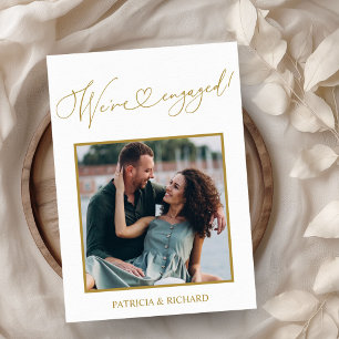 Niedlich Wir sind Verlobt Verlobung Ankündigung Fo