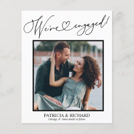 Niedlich Wir sind Verlobt Verlobung Ankündigung Fo