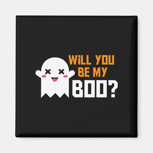 Niedlich wirst du mein Boo Ghost Halloween sein! L Magnet (Vorne)