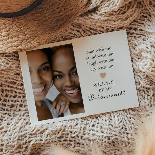 Niedlich wirst du meine Bridesmaid sein? Foto