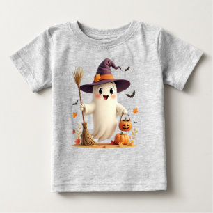 Niedlich Witchy Ghost Halloween Kleinkind T - Shir Baby T-shirt