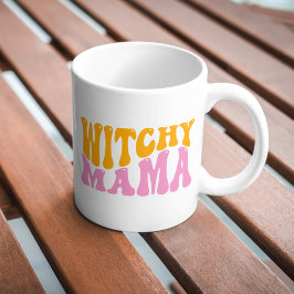 Niedlich Witchy Mama Mama Halloween Kaffeetasse