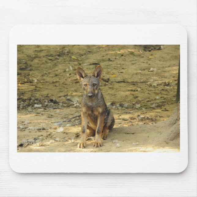 Niedlich Wolf Cub Mousepad (Vorne)