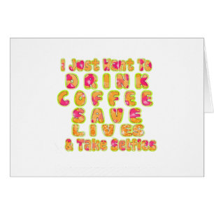 Niedlich wollte ich nur zu trinken Kaffee Rett Leb