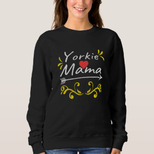Niedlich Womens Yorkshire Terrier Mama Yorkie Mama Sweatshirt