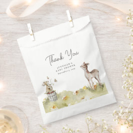 Niedlich Woodland Animal Baby Dusche Vielen Dank Geschenktütchen