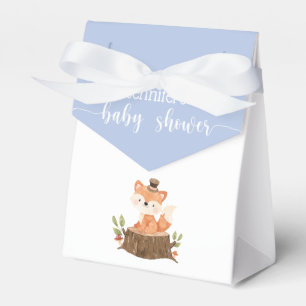 Niedlich Woodland Animal Blue Baby Boy Dusche Geschenkschachtel