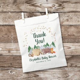 Niedlich Woodland Animals Kinderdusche Danke Geschenktütchen