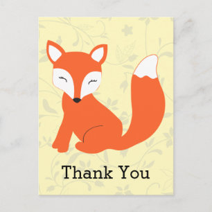 Niedlich Woodland Baby Fox Postkarte