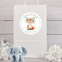 Niedlich Woodland Fox "Danke" Geburtstags-Gefallen