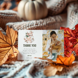 Niedlich Woodland Friends Kinderdusche Dankeskarte