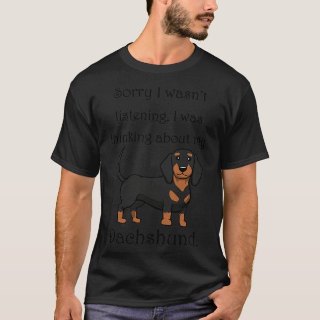 Niedlich Würstchen Dackel Sprichwort T-Shirt (Vorderseite)
