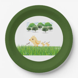 Niedlich Yellow Baby Chick Baby Dusche Pappteller