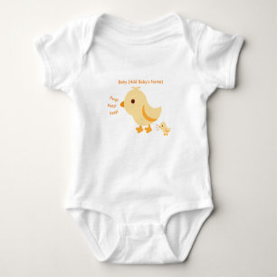 Niedlich Yellow Baby Chick Baby Strampler