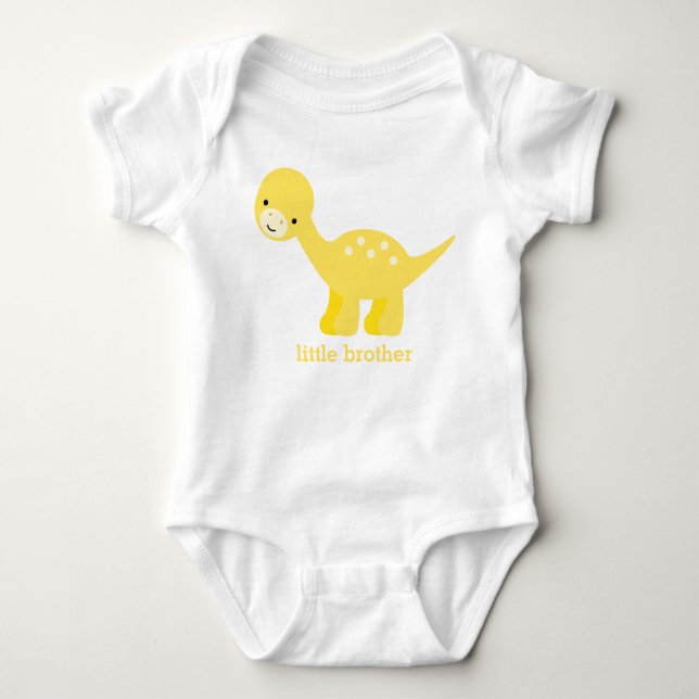 Niedlich Yellow Baby Dinosaurier Baby Strampler (Vorderseite)