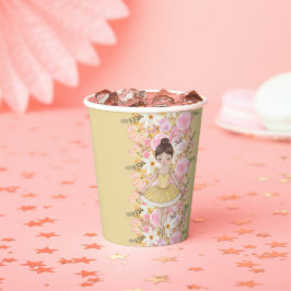 Niedlich Yellow Tutu Ballerina Butterflies Babydus Pappbecher