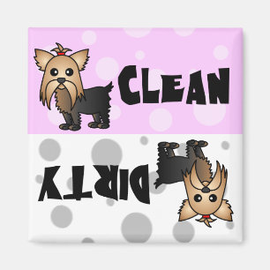 Niedlich Yorkie Clean / Geschirrspülmaschine Magne Magnet