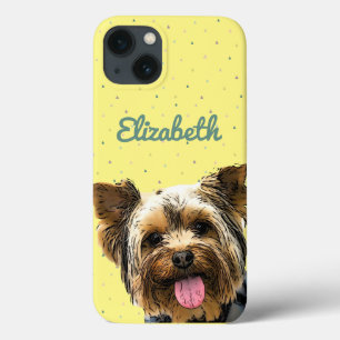 Niedlich Yorkie Dog Chic Yellow Glam Terrier Case-Mate iPhone Hülle