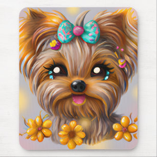 Niedlich Yorkie Kawaii Puppy Mousepad