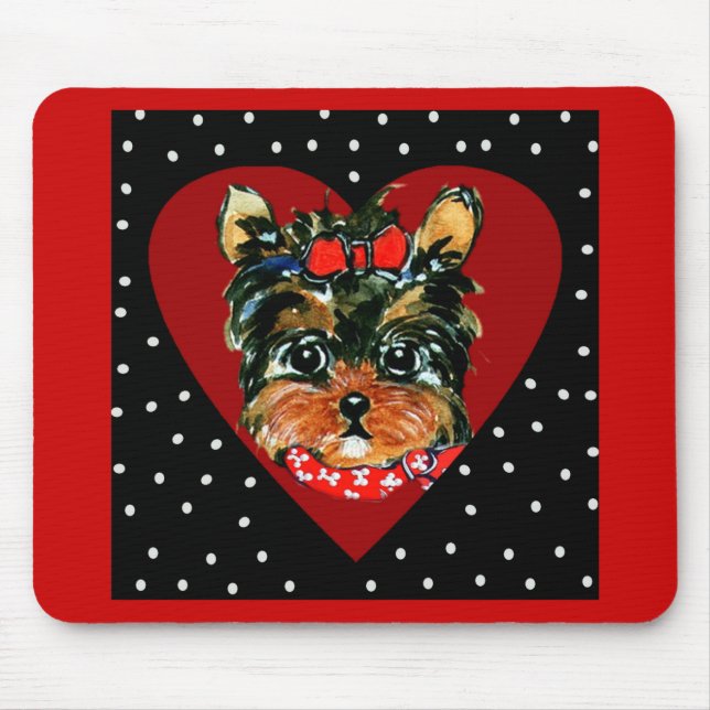 Niedlich Yorkie Poo Mousepad (Vorne)