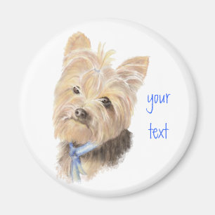 Niedlich Yorkie, Yorkshire Terrier, Hund, Haustier Magnet