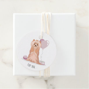 Niedlich Yorkshire Terrier Birthday Geschenkanhänger