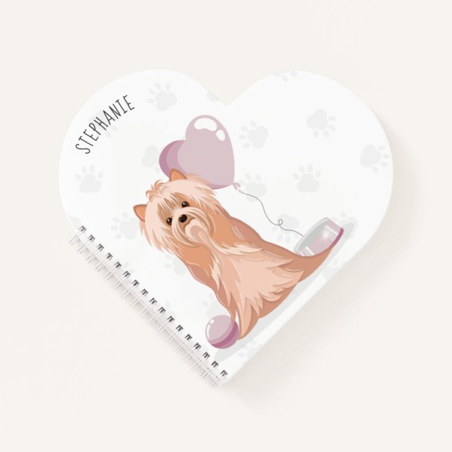 Niedlich Yorkshire Terrier Birthday Notizbuch (Vorderseite)