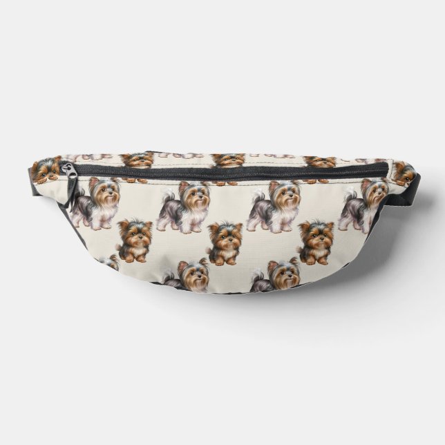 Niedlich Yorkshire Terrier Dog Pattern Bauchtasche (Ablage )