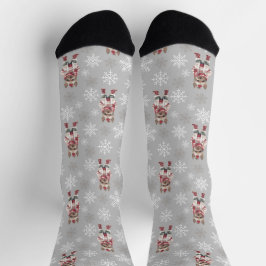 Niedlich Yorkshire Terrier Light Gray Socks Socken