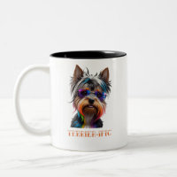 Niedlich Yorkshire Terrier Tragen einer Sonnenbril