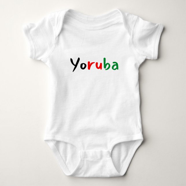 Niedlich Yoruba Baby Strampler (Vorderseite)