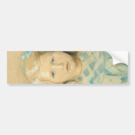 Niedlich Young Blonde Girl Autoaufkleber