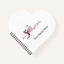 Niedlich Young Girl's Volleyball Notebook