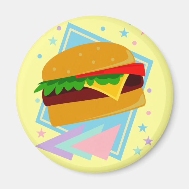 Niedlich Yummy Burger Magnet (Vorne)