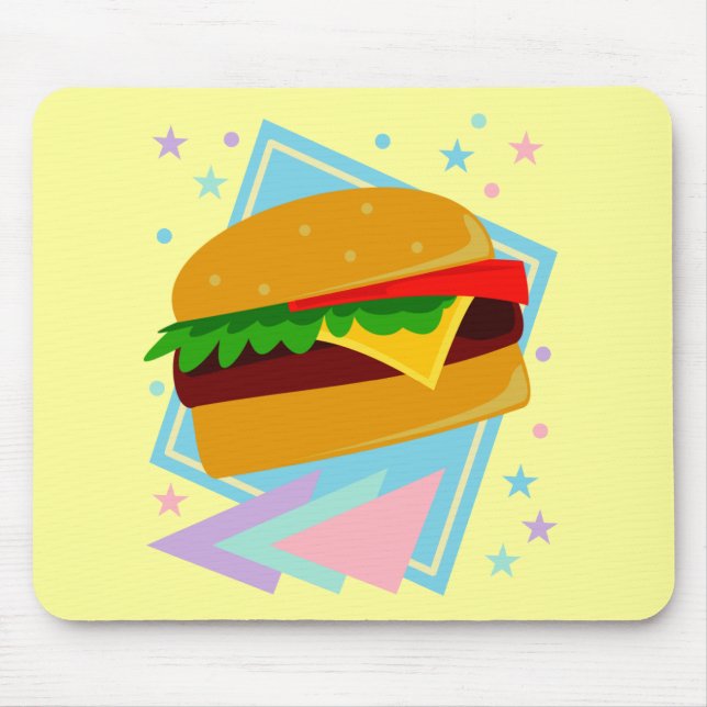 Niedlich Yummy Burger Mousepad (Vorne)