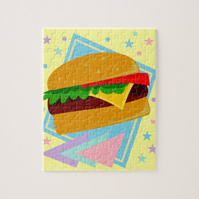 Niedlich Yummy Burger Puzzle (Vertikal)