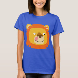 Niedlich Yummy Cartoon Lion Women T - Shirt