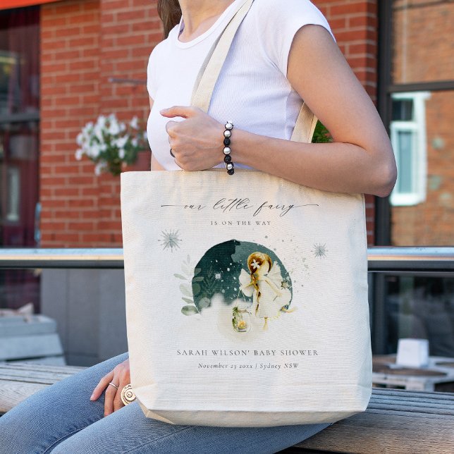 Niedlich zauberhafte Märchendusche auf dem Weg Tragetasche (Von Creator hochgeladen)