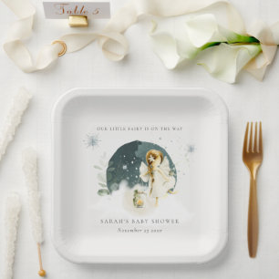 Niedlich zauberhafte Märchendusche Pappteller