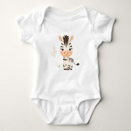 Niedlich Zebra Baby Jersey Bodysuit Baby Strampler